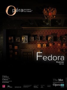 Affiche de Fedora (Metropolitan Opera)